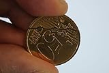 Bitten and Restored Coin 50c (50 Cent Euro Coin Bite Out) David Blaine Magic