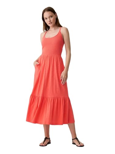 Image of Gap Women's V-Smocked Midi Dress