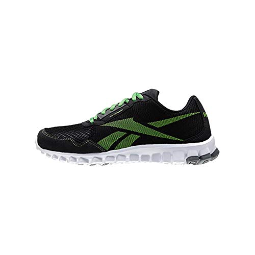 Reebok Realflex Run 2.0, Chaussures de Fitness d'extérieur Homme, Noir, Gris, Blanc, 36.5 EU