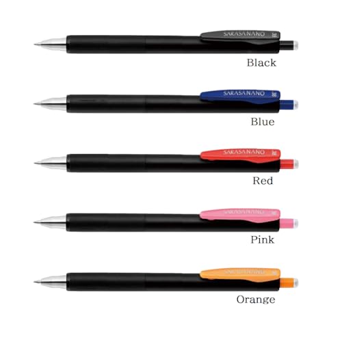 Bolígrafo Zebra Sarasa Nano Gel 0.38mm Extra Fino 5 Colores miniatura 2