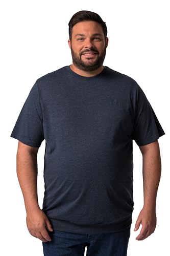 Men Plus Herren große Größen Übergrößen Menswear L-8XL T-Shirt, Bauchfit, Basic, Halbarm Navy blau 9XL 836308130-9XL