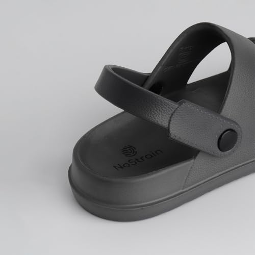 Image of NoStrain Men's Waterproof Sandals with Back Strap | Casual Floater Sandals for Man | Soft, Lightweight Slip On Slippers for Men | Comfortable Daily Wear