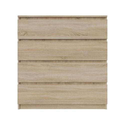 SoDREAMER Kommode mit 4 Schubladen 90 cm | Farbe: Sonoma-Eiche, Ideal für Schlafzimmer, Wohnzimmer, Kinderzimmer und Büro | Geräumige Kommode| Modernes Design | 90x97x40 cm SoDREAMER Kommode mit 4 Schubladen 90 cm | Farbe: Sonoma-Eiche, Ideal für Schlafzimmer, Wohnzimmer, Kinderzimmer und Büro | Geräumige Kommode| Modernes Design | 90x97x40 cm