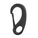 Gancho de buceo, Qulity 316 de acero inoxidable en forma de D mosquetón de bloqueo Kit de perno de clip para deportes al aire libre, pesca, senderismo, escalada, negro, 70 mm