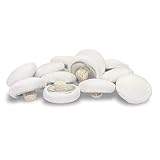 ButtonMode Matte Peau de Soie Satin Bridal Trim Buttons for Wedding Dress, Fabric Covered with Canvas Shank Back Handmade, Dozen Buttons Measure 11mm (7/16 Inch or 18L), Off White Ivory, 12-Buttons