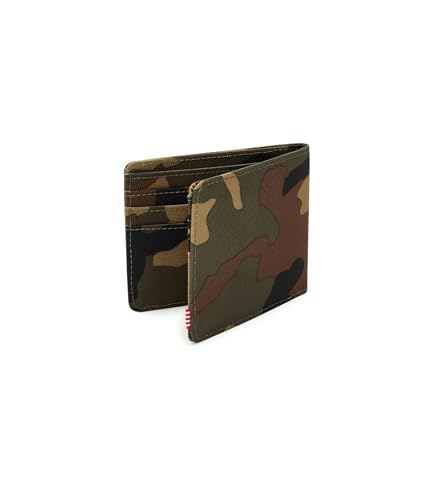 Image of Herschel Supply Co. Unisex Roy Wallet Woodland Camo /Black Label One Size
