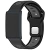 E ECSEM 4-Pack Watch Bands Compatible for Amazfit Helio Strap, Two-in-One Color Soft Silicone Quick Release Wristbands Replacement Strap for Amazfit Helio Strap/Amazfit Active Max Accessories