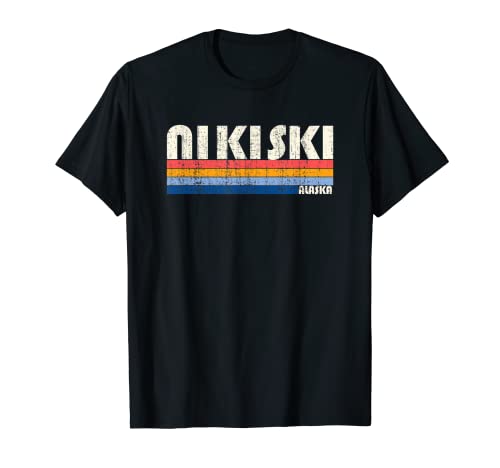 Hometown Vintage, retro, años 70, 80, estilo Nikiski, AK Camiseta