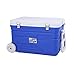 TZNBGO Nevera Portátil con Ruedas 55L, Caja de Hielo con Ruedas, Wheeled Cooler Cool Box Roller Ruedas Nevera para Vehículos Coches Camping (Color : Blue)