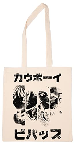 Enigmae Bebop Noir Réutilisable Achats Épicerie Coton Sac Reusable Shopping Bag