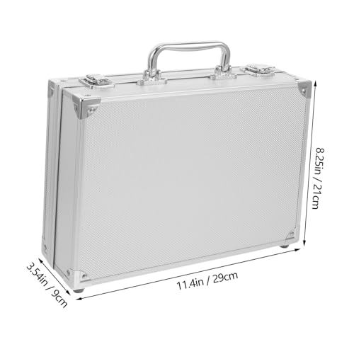 Gadpiparty Aluminum Toolbox Storage Case for Men Rolling Tool Box Aluminum Briefcase Hard Storage Boxes2