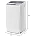 Giantex Full-Automatic Washing Machine Portable Compact 1.34 Cu.ft Laundry Washer Spin with Drain Pump, 10 programs 8 Water Level Selections with LED Display 12 Lbs Capacity