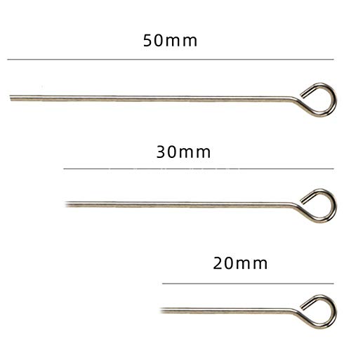 Pinos de pesca para pesca, 100 peças de anzol de pesca de aço inoxidável isca de peixe acessórios gi