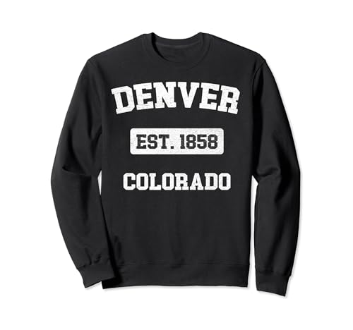 Recuerdo vintage de Denver Colorado Colorado Est. 1858 Sudadera