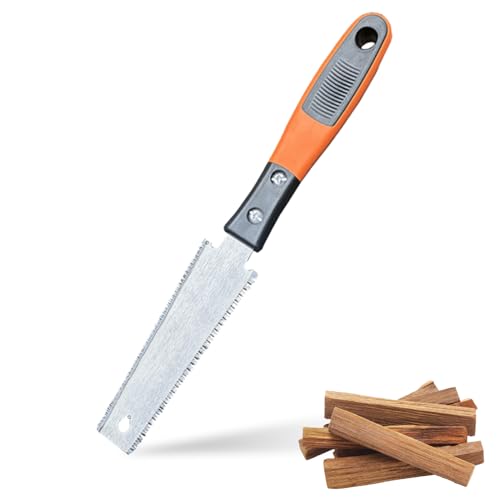 Scie japonaise, petite scie à bois, scie à double tranchant, scie à main antidérapante