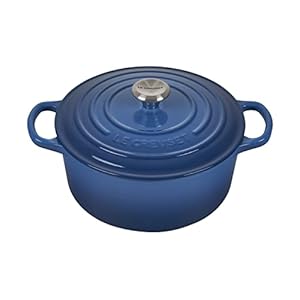 Le Creuset 3 1/2 Qt. Signature Round French Oven w/Additional Engraved Personalized Stainless Steel Knob – Marseille