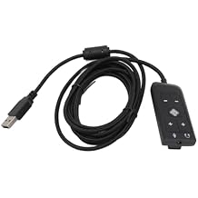 USB to 3.5mm Jack Audio Adapter, External USB Sound Card with Volume Control, Virtual 7.1 Surround Sound, USB Adapter for Cloud II Gaming Headset, Compatible with PC