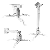 Tonalee Projector Mount Wall or Ceiling Projection Mount Bracket with Adjustable Height and Extendable Arms Mounts...