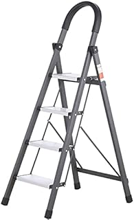 Waterproof Ladder, Thick Sponge Armrest Design Outdoor Work Climbing Ladder Family Flower Stand Trimming Leaves Four-Step Ladder Stepladder (Size : Four-Step) Favorite Gift