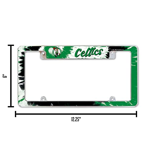 Rico-Industries-NBA-Basketball-Primary-12-x-6-Chrome-All-Over-Automotive-License-Plate-Frame-for-CarTruckSUV