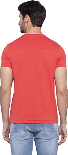 Image of Spykar Men's Printed Slim Fit T-Shirt