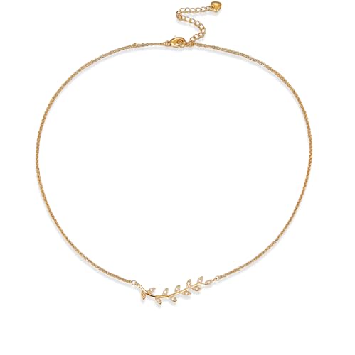 Women's 18K Gold Plated Pendant Necklace,Cubic Zirconia Dainty Gold Necklaces for Women3