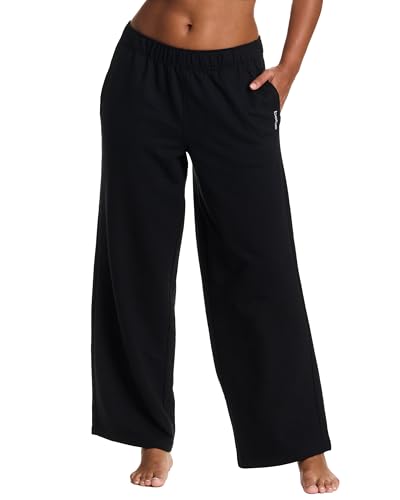 bebe Jogger or Wide Leg Sweatpants for Women, French Terry Baggy Sweatpants with Pockets, Womens Sweats