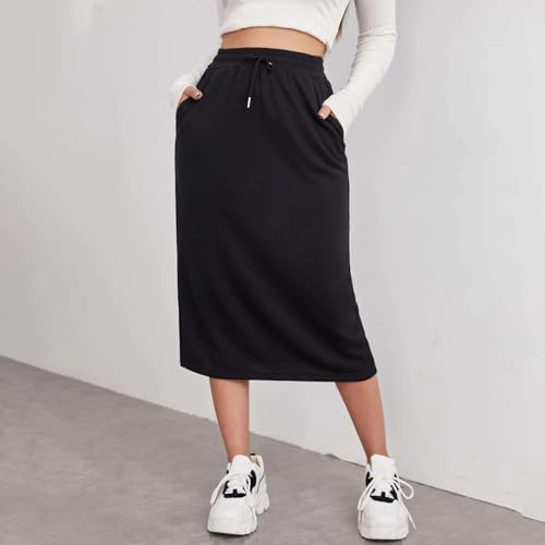 Long Skirts for Women Trendy 2025 High Waisted Summer Fashion Outfit Beach Vacation Tummy Control Casual Skirt3