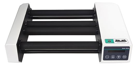 4 Rollers Tube Mixer Lab Roller Mixer with Horizontal Rolling Rotating Shaking Speed 20 to 80rpm Specs φ45 to 100mm Max Capacity 1L Reagent Bottle*2/2kg Brushless Motor