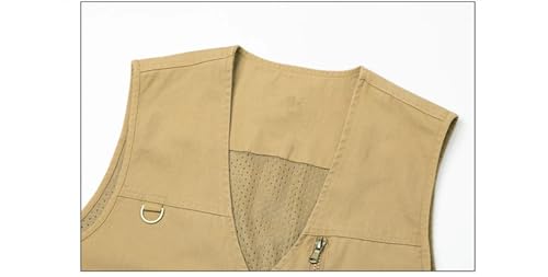 Men's Outdoor Lightweight Sleeveless Jacket Summer Casual Work Vests With Pockets4