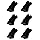 HANG LOOSE Kit 6 Pares de Meia Super Invisível Cano Curto Original Masculino Adulto, 6 Preto, 39-44