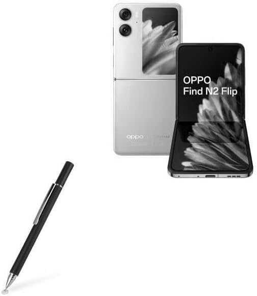 BoxWave Lápiz óptico compatible con Oppo Find N2, lápiz capacitivo FineTouch, lápiz capacitivo súper preciso, color negro azabache