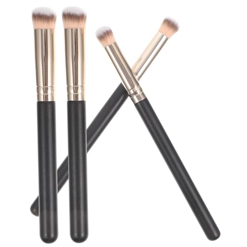 PartyKindom Ngled Concealer Brush Women Concealer Brush Makeup Brush Wooden Handle Powder Makeup Brush Nose Contour Brush Concealer Makeup Tools