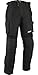 Produktbild Sportliche Motorrad Hose Motorradhose Schwarz mit Oberschenkeltaschen (L, Schwarz)