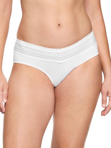 Image of Warner's Women's Blissful Benefits Dig-free Comfort Waist With Lace Cotton Hipster 6-pack Ru2266w