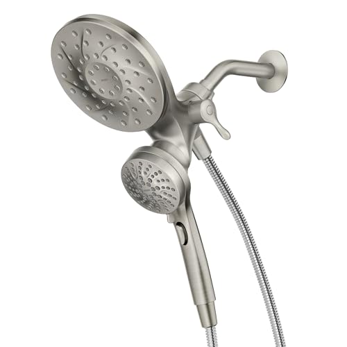 Moen Engage Magnetix 2-in-1 Combo Rain Showerhead with Detachable Handheld Shower Spray, Featuring...