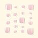LPOODDNU French Tip Press on Toenails Short Square Pink Fake Toe Nails Summer False Toenails White French Tips Toe Nails Press ons Cute Toenails for Pedicure Decorations 24Pcs
