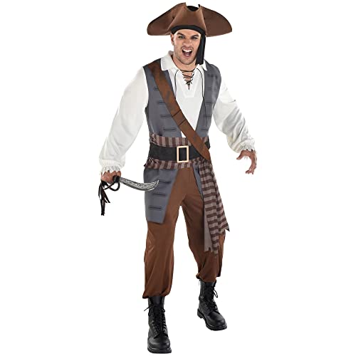 Shiver Me Timbers Multicolor Costume Set - Standard Size, Unique & Captivating Costume, Ideal For Themed Parties & Events - 1 Pack