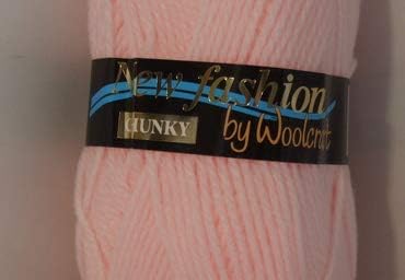 5 x 100g Woolcraft Dk Double Knitting Wool, Yarn (5 x 100g Baby Pink 2f79), 100g/300m
