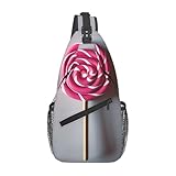 Sac à dos multifonction : notre sac à bandoulière imprimé sucettes peut être utilisé comme sac à bandoulière, sac de voyage, sac de taille, sac de poitrine, sac à bandoulière, sac à dos décontracté, sac de travail, sac d'affaires.