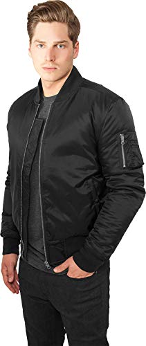 Urban Classics Pánská bunda Basic Bomber Jacket Bomber, černá (Black 7)