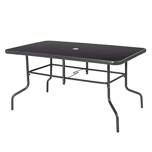 Mesa jardín de Acero Gris para terraza y Exterior Garden - LOLAhome