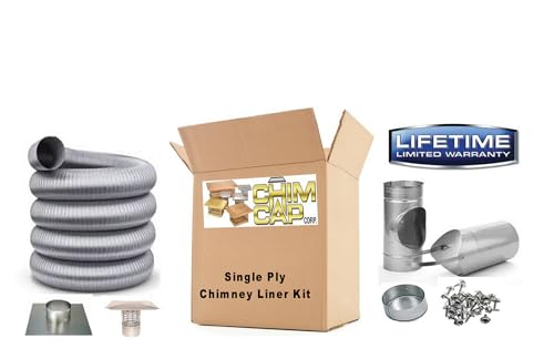 Chim Cap Forever Vent Chimney Liner Kit 6in x 25ft