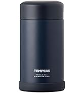 Atlas ATFP-Vacuum Insulated Soup Jar, 25.4 fl oz (770 ml), Large Capacity, Super Thermal Food Pot, Lunch Jar, Thermal Bento Box, Hot & Cold Insulation, Stainless Steel, Easy to Clean, Navy, TempeAK