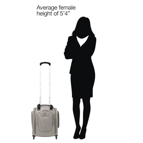Image of Travelpro Maxlite 5 | Rolling Underseat Bag, Champagne, 15-Inch, Maxlite 5 Rolling Underseat Compact Carry-on Bag