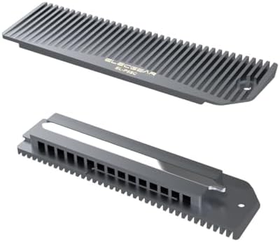 PS5 Slim NVMe SSD Heatsink, P5SC Heat Pipe + Aluminum Cooler Works with Playstation 5 CUH-2000 Internal PCIe M.2 NVMe 4.0 Gen4 SSD, Thermal Pads and Re-Designed SSD Mounting Post Kit