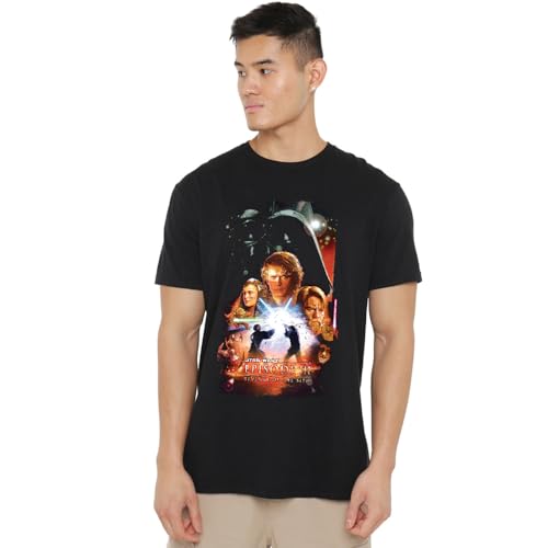 Star Wars: Episode III Revenge of The Sith Retro Classic Poster Unisex T Shirt, Black, Medium