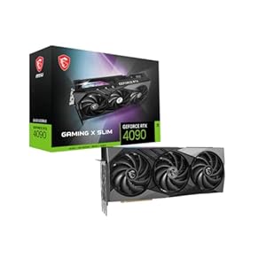 MSI GeForce RTX 4090 Gaming X Slim 24G Graphic Card – NVIDIA GeForce RTX 4090 GPU, 24GB GDDR6X 384-bit Memory, 21 Gbps, PCI Express 4 Interface, Upto 2595 MHz, TORX Fan 5.0