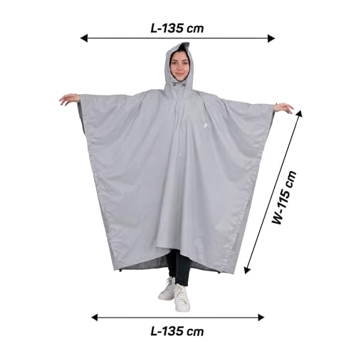 Image of ROCKSPORT Unisex Outdoor Rain Poncho for Adult,Multi Use, Waterproof, Lightweight, Reusable & Packable, One Size Fits Most