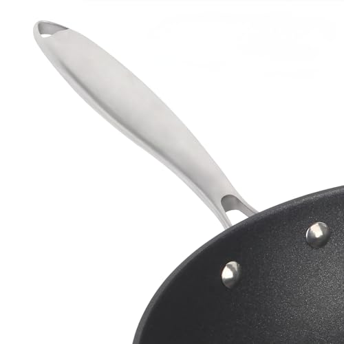 Wok de hierro fundido ligero de 12 pulgadas con recubrimiento antiadherente miniatura 6
